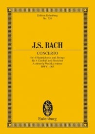 Bach: Concerto A minor BWV 1065 (Study Score) published by Eulenburg